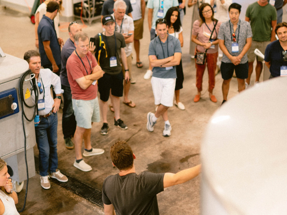 Educational field trip in the winery