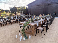 tables in front of barn Thumbnail