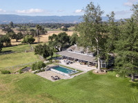 Santa Ynez Farmhouse Aerial View Thumbnail